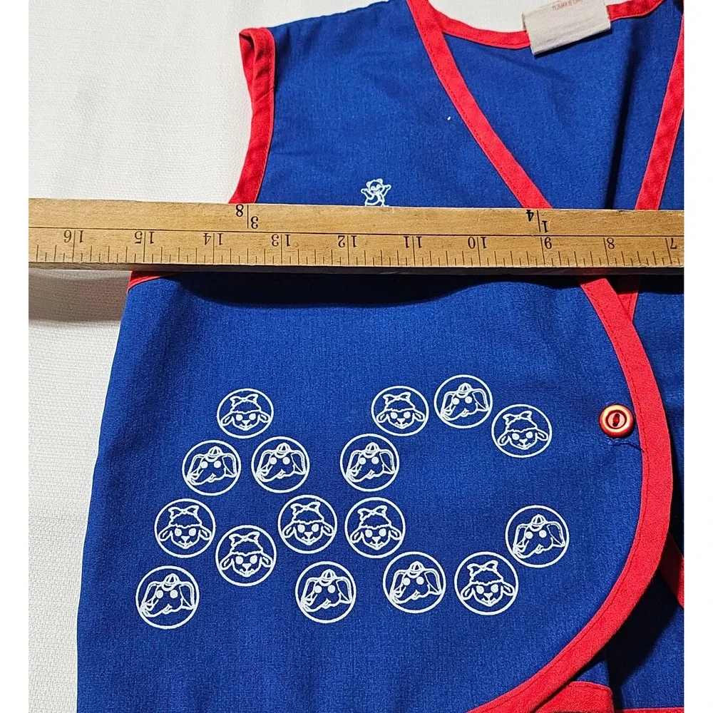 2 Vintage‎ AWANA Uniform Vests Lot Cubbies Sparks Patches Youth Red Blue
